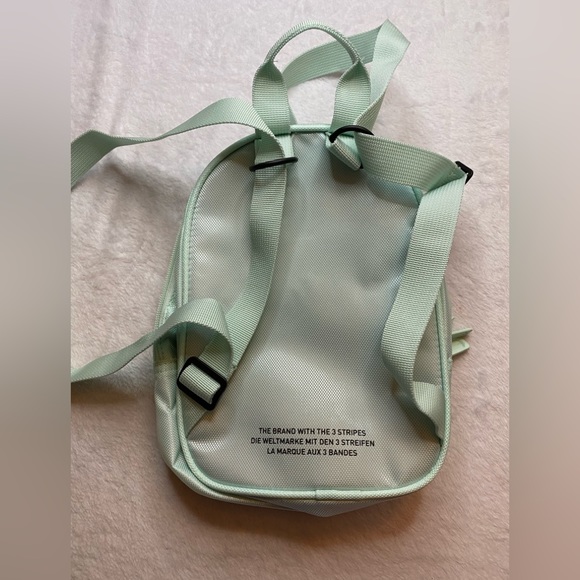 Adidas Originals Santiago Mini Backpack Ice Mint Green 10” NWT MSRP $35 #EV7591 - Picture 2 of 10